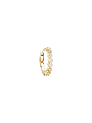 Madame Bovary Tiny Hoop - Yellow Gold