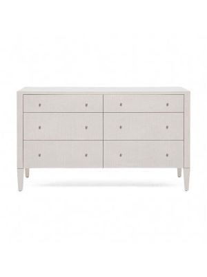 Conrad 60" Dresser French Gray Faux Shagreen