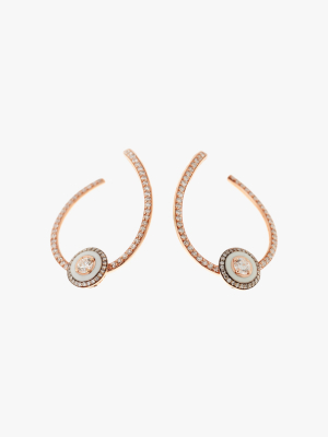 Diamond Hoop Earrings