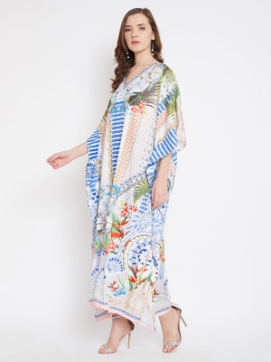 Digital Handmade Printed Kaftan Dress