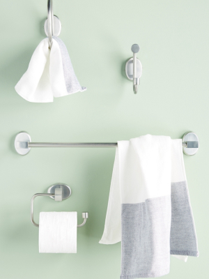 Brushed Geo Towel Bar