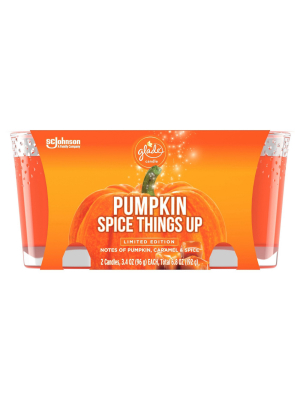 Glade Jar Candle Pumpkin Spice Things Up - 6.8oz/2ct