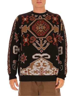 Etro Graphic Patterned Knit Sweater