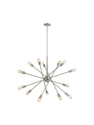 Delphine 14 Chandelier In Satin Nickel Design By Bd Fine Lighting