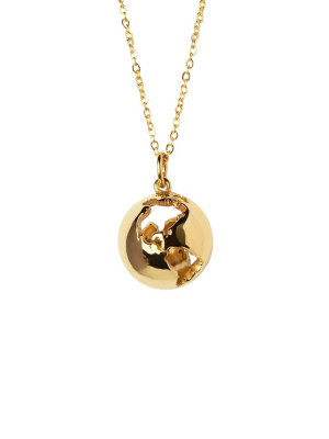 World Globe Pendant Necklace