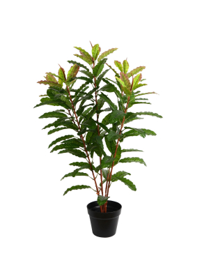 Vickerman 34" Artificial Green Myrtle Real Touch Plant.