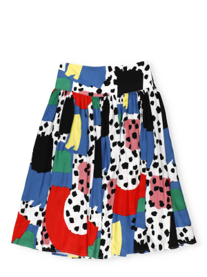 Stella Mccartney Kids Pleated Flared Skirt