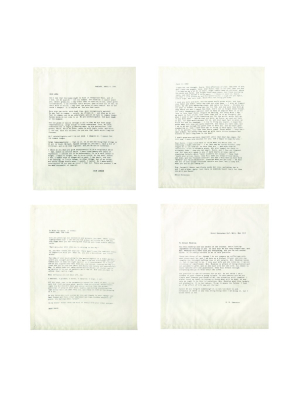 Letter Napkin (set Of 4)