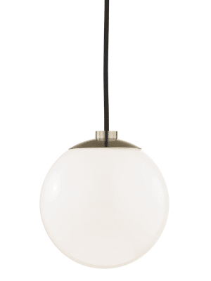 Stella 1 Light Pendant - Aged Brass