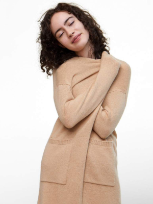 The Open Front Long Cardigan With Pockets