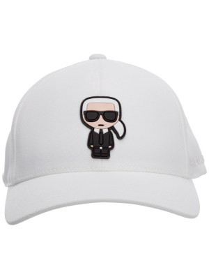 Karl Lagerfeld Logo Patch Baseball Cap