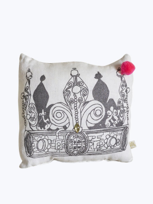 Palais Royale Cushion W/ Pompom