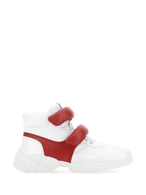 Miu Miu Two-tone High-top Sneakers