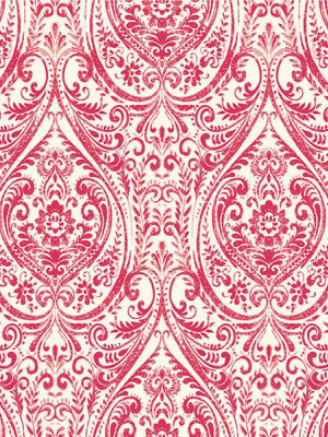 Gypsy Red Damask Wallpaper From The Kismet Collection By Brewster Home Fashions