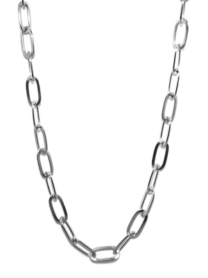 18" Oval Chain Necklace For Clasp Charms