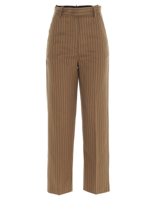 Pinko Straight-leg Pinstriped Pants