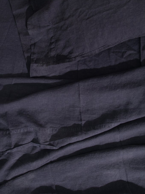 Linen Bedding - Black