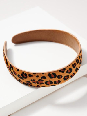 Animal Print Calf Hair Head Band