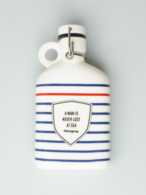 Hemingway Ceramic Flask