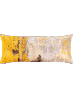 Penelope Lumbar Pillow Ivory/saffron/dark Brown