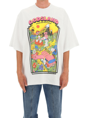 Gcds Graphic Print Crewneck T-shirt