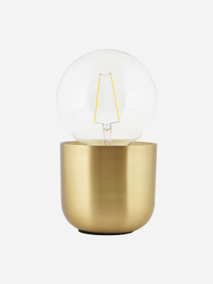 Gleam Table Lamp, Brass