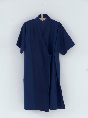 Midnight Blue Kimono Robe