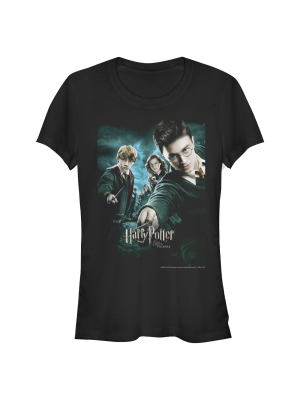 Junior's Harry Potter Order Of Phoenix Poster T-shirt