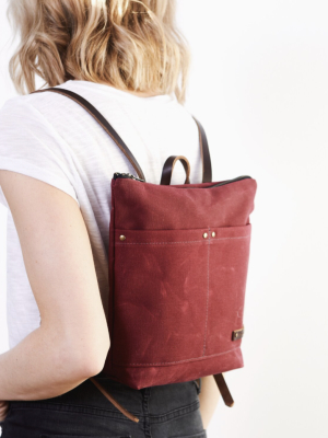 Red House Mini Day Pack Plum Red