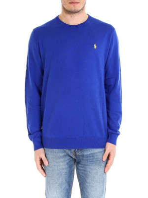 Polo Ralph Lauren Logo Embroidered Knitted Jumper