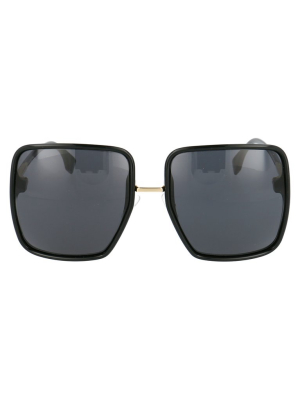 Fendi Eyewear Square Frame Oversized Sunglasses