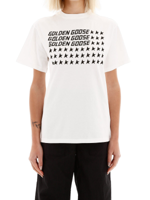 Golden Goose Deluxe Brand Logo Star Print T-shirt