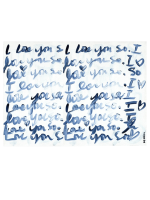 I Love You So Horizontal Art Print