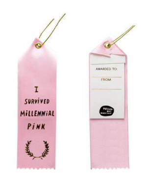 I Survived Millenial Pink Award Ribbon