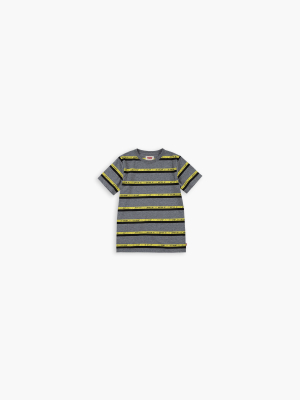 Big Boys S-xl Striped Neon Graphic Tee Shirt