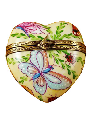 Butterfly Heart Limoges