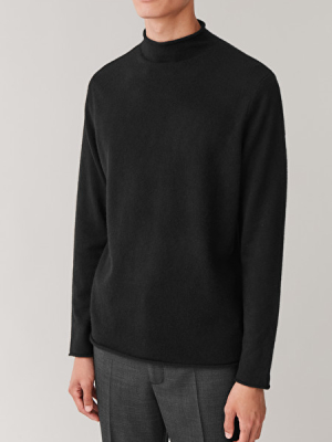 Cashmere Mock-neck Sweater