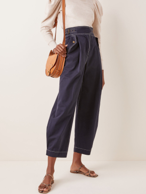 Dune Pleated Wide-leg Pants