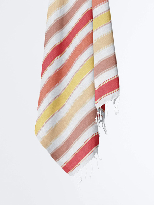 Alanya Beach Towel - Bold Stripe