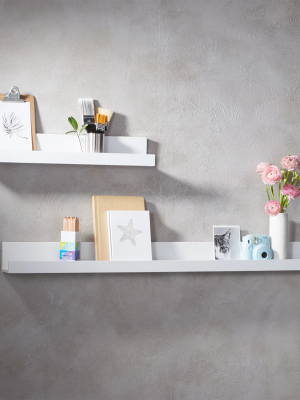 Piano White Wall Shelves