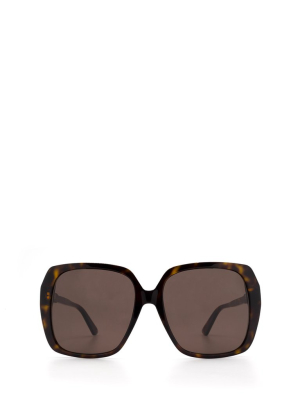 Gucci Eyewear Oversized Square Frame Sunglasses