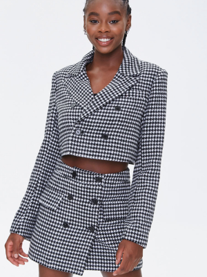 Houndstooth Mini Skirt