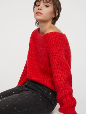 Off-the-shoulder Sweater