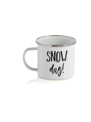 Shiraleah "snow Day" Enamel Mug, White - White - Shiraleah