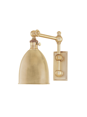 Hudson Valley Lighting Roslyn Sconce - Aged Brass