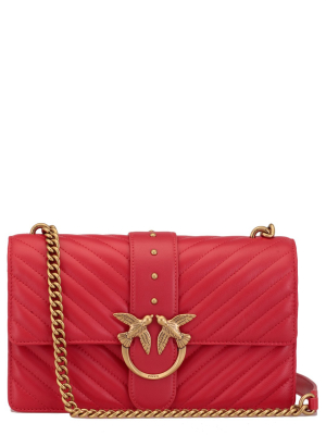 Pinko Love Classic Icon V Quilted Shoulder Bag