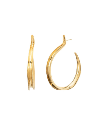 Kiki Large Earrings - Brass