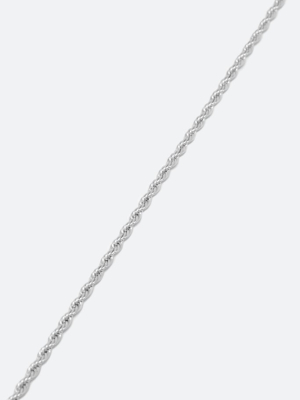A3 Long Rope Chain - Silver