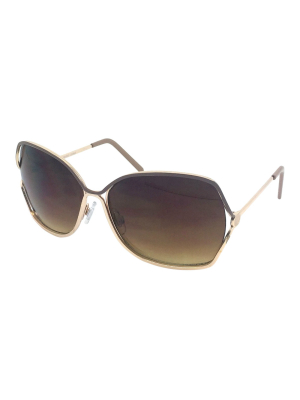 Women's Square Sunglasses - A New Day™ Gold