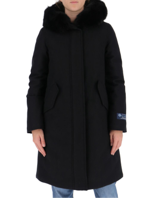 Woolrich Fur Trim Hooded Parka